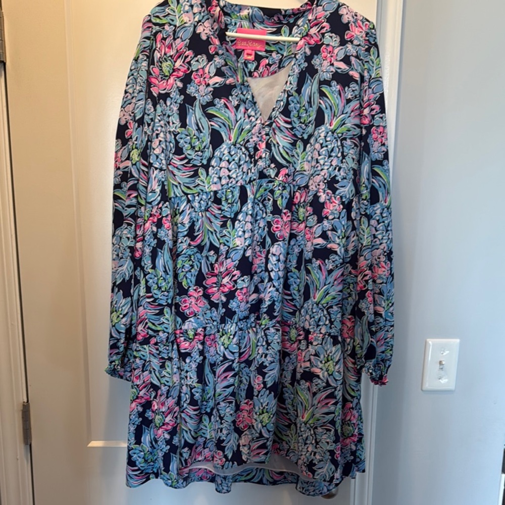 Lily Pulitzer Floral Long Sleeve Dress